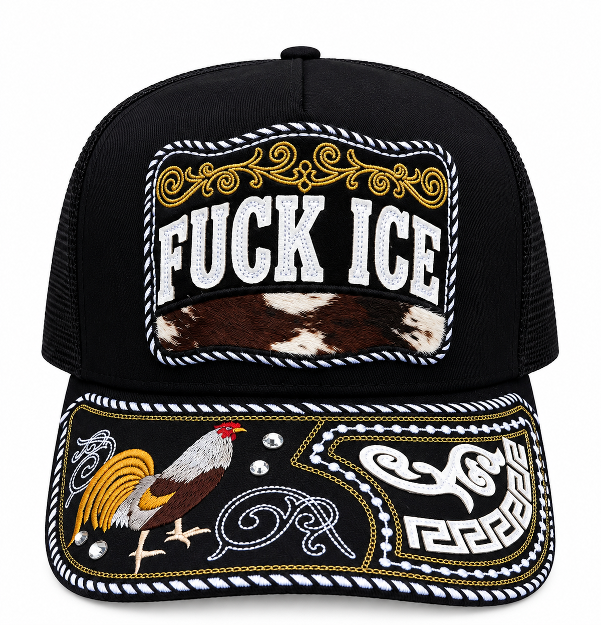 A frame “Fuck ICE” hat