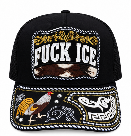 A frame “Fuck ICE” hat